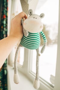 Image 1 of Mark - Sculpted Sock Hippo, Polyfilled and Weighted