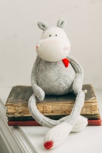 Image 2 of Fischer - Sculpted Sock Hippo, Polyfilled and Weighted