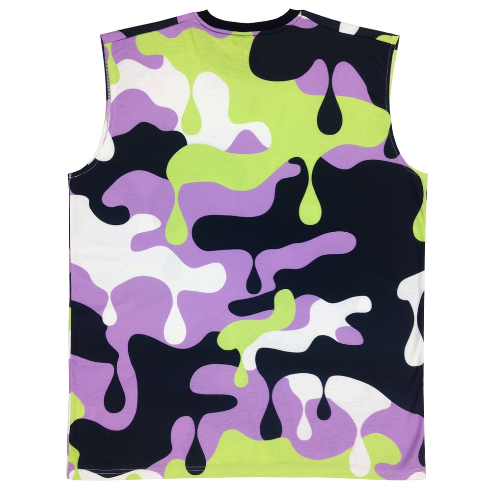 Image of NUCLEAR CAMO SL T-shirt - Lavender