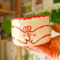 Image 2 of (seconds/discounted) decorative gay kitties little bowl