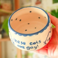 Image 4 of gay kitties little bowl