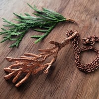 Image 1 of Copper + Cedar Pendants on chain