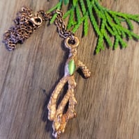 Image 3 of Copper + Cedar Pendants on chain