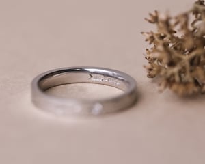 Image of Platinum 3mm ‘Star' Eternity ring