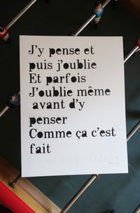 J'y pense et puis j'oublie 30*40