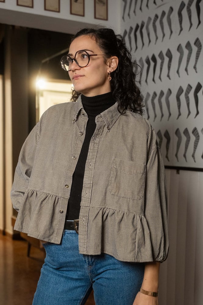 Image of Mari Velluto Pied de poule