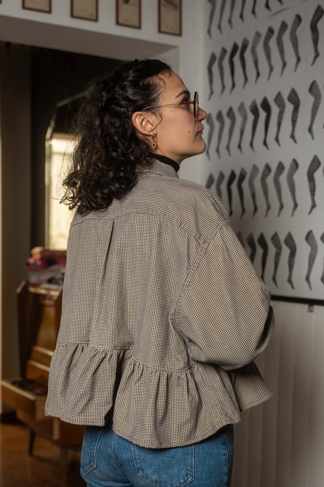 Image of Mari Velluto Pied de poule