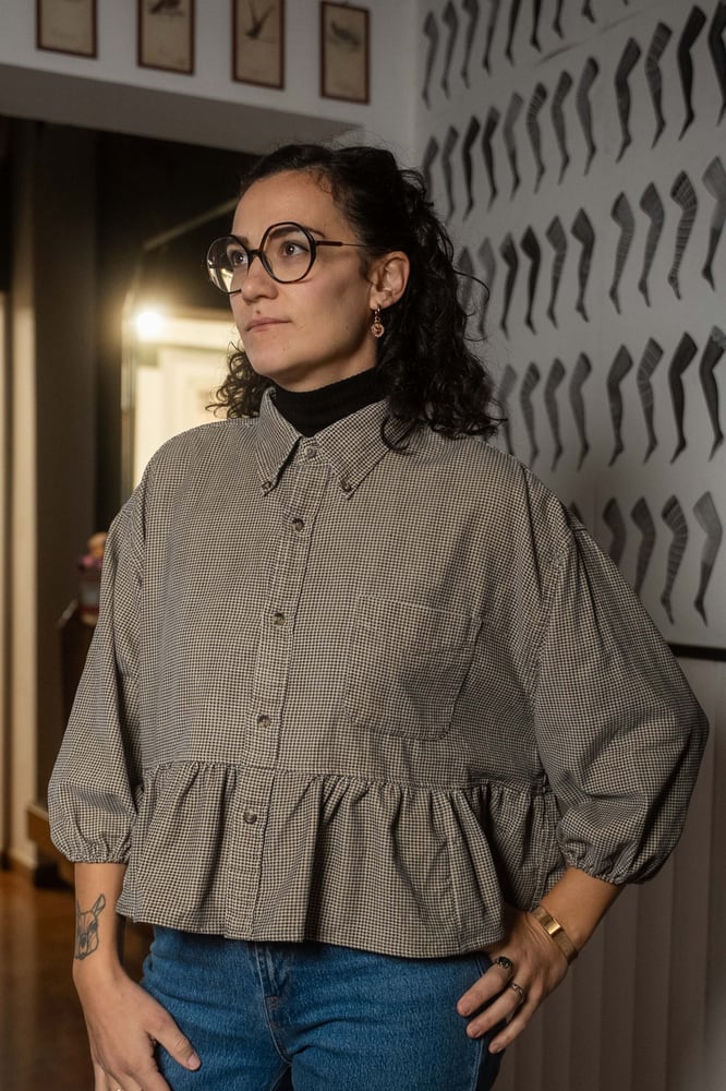 Image of Mari Velluto Pied de poule