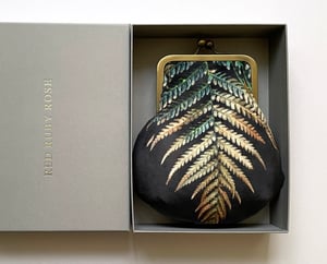 Image of Fern, crossbody velvet bag with chain handle