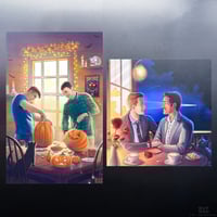 Halloween & Valentine's Day - Large Prints (11x17") (12x12")