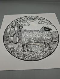 Image 3 of FINE CHEESE SHEPHERD (LARGER) - ORIGINAL DRAWING
