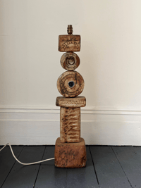 Image 2 of Bernard Rooke Studio Ceramic TOTEM Lamp