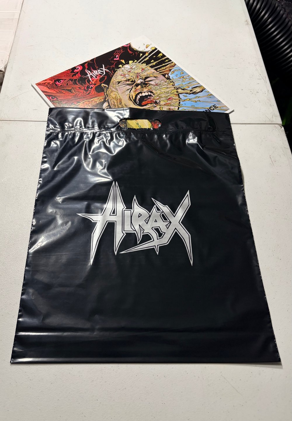 HIRAX Black and Silver Thrash Metal Bag