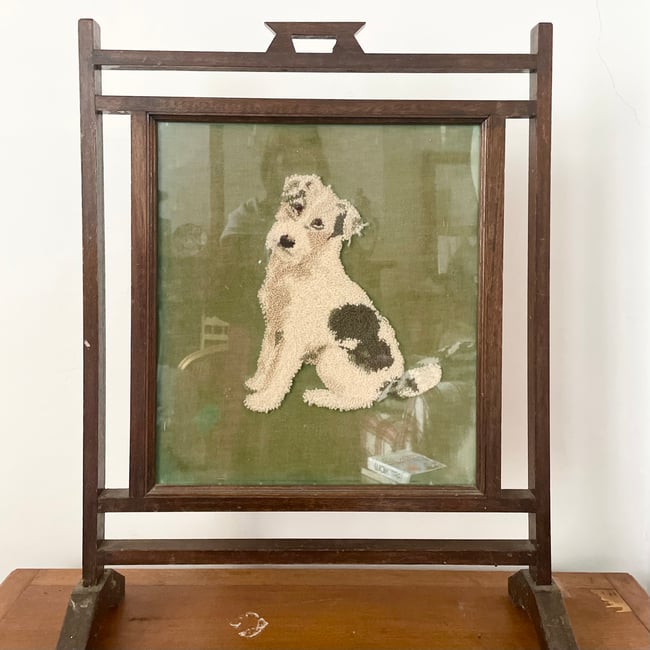 Antique firescreen