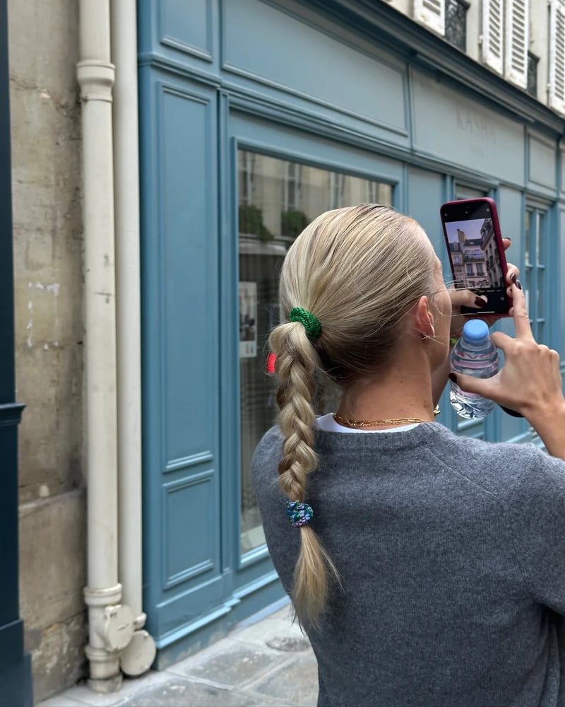 Image of Kknekki conjunto en lilas y verdes.