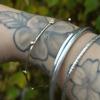 Image 4 of Made to order 9ct gold or silver spiral bangle