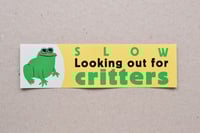 Image 2 of 'Looking Out for Critters' Bumper Sticker 