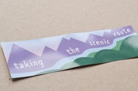 Image 3 of 'Taking the Scenic Route' Bumper Sticker 
