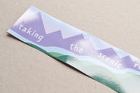 Image 4 of 'Taking the Scenic Route' Bumper Sticker 