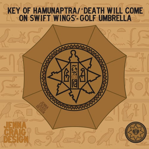 Image of *PRE-ORDER* Key/'Death...' Golf Style Umbrella