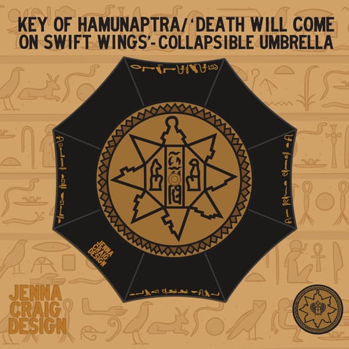 Image of *PRE-ORDER* Key/'Death...' Collapsible Umbrella 