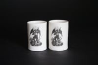 Image 3 of "Destroy"  Porcine candle holders 