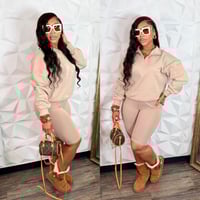 Khaki Biker Sweater Set 
