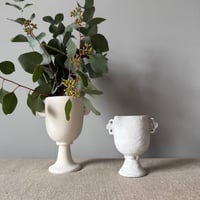 Image 2 of Small  Black And Porclain Slip Cup