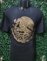 Golden mexican eagle, escudo mexicano dorado