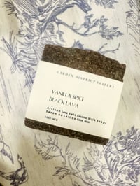 Vanilla Spice Coconut Milk Black Hawaiian Lava Salt Soap Bar  