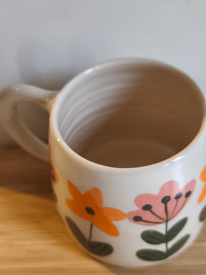 Image of  Petite  tasse anse fleurs 