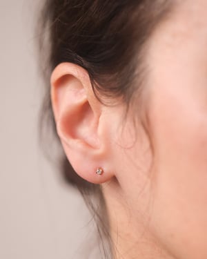 Image of 18ct gold Old-cut diamond earrings