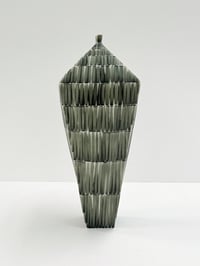 Image 1 of Archive piece : Tapered vessel with brush strokes 15cm