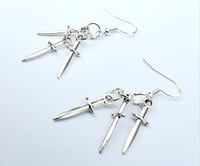 Image 3 of Little Cloud Of Daggers Earrings