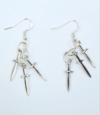 Image 4 of Little Cloud Of Daggers Earrings
