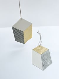 Image 4 of Hanging decoration with gold leaf. 9cm