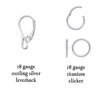 Image 6 of Sword earring in sterling silver or gold