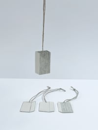 Image 2 of Small hand built porcelain decorations, hand drawn. 