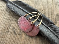 Image 7 of Mixed metal brass and copper earrings. n18