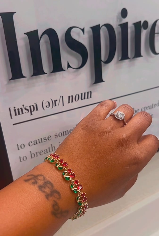Image of Cherry Bracelet - Red