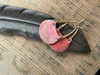 Image 18 of Mixed metal brass and copper earrings. n18