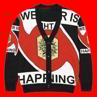 Image 1 of THE WEATHER IS HAPPENING KNITTED CARDIGAN