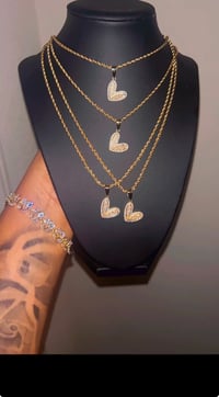 Gold Heart Filled Necklace - 22inch