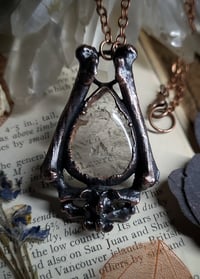 Image 1 of Dragon Bone & Quartz Amulet