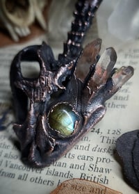 Image 3 of Dragon Skull & Crystal Amulet
