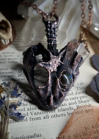 Image 2 of Dragon Skull & Crystal Amulet