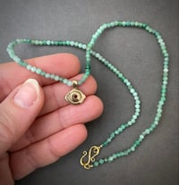 Image 5 of Averting Eye pendant on emerald strand 