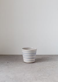 Image 2 of White/Blue marble coffee cup