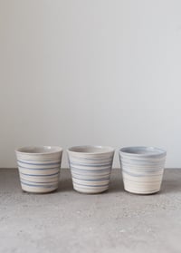 Image 3 of White/Blue marble coffee cup