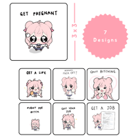 Image 1 of Mii-chan Stickers (7 pack OR 1 Random)